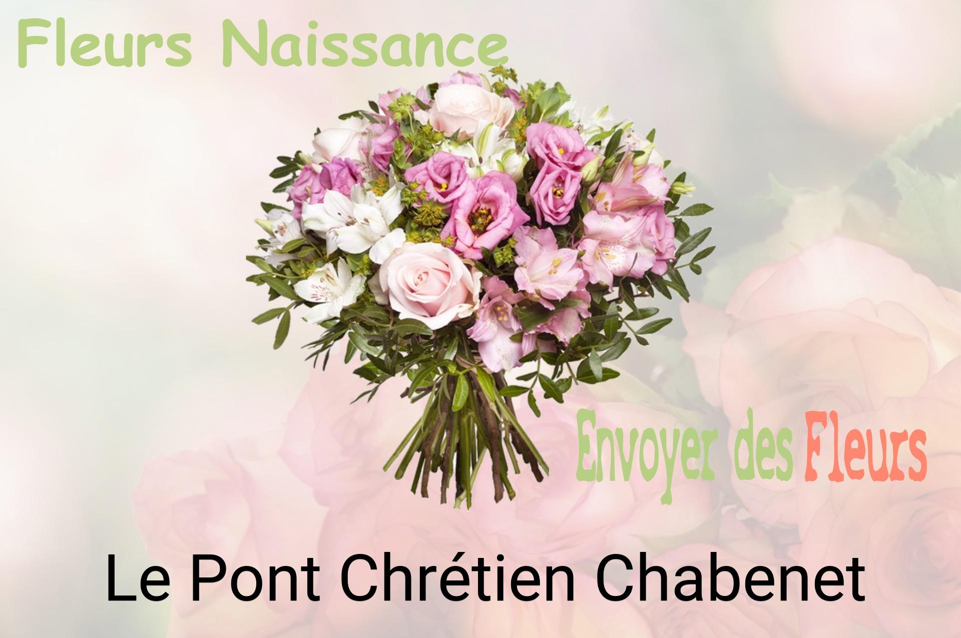 Bouquet de fleurs de naissance livré à Le Pont-Chrétien-Chabenet