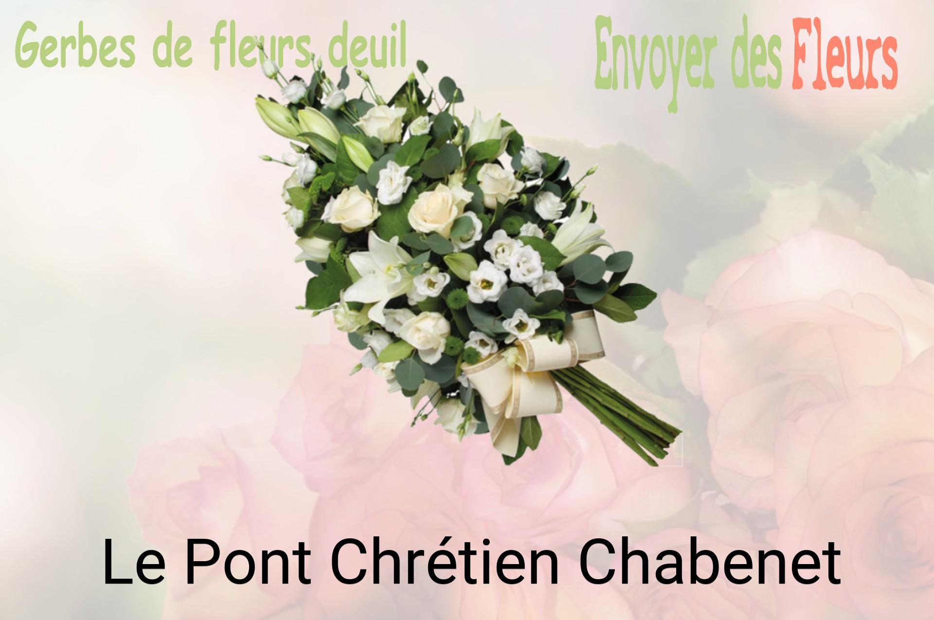 Gerbe de fleurs de deuil livrée à Le Pont-Chrétien-Chabenet
