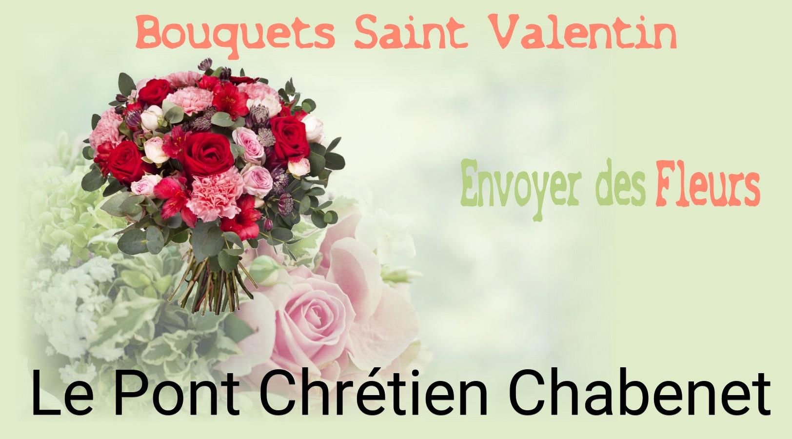 Roses de Saint-Valentin livrées à Le Pont-Chrétien-Chabenet